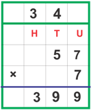Multiplication with carrying over